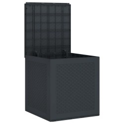 Boîte de Rangement Anthracite 55x53x57 cm PP 