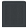 Boîte de Rangement Anthracite 55x53x57 cm PP 
