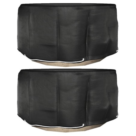 Housses pour meubles de jardin 2 pcs 10 œillets Ø230x90 cm rond 