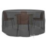 Housses pour meubles de jardin 2 pcs 10 œillets Ø230x90 cm rond 