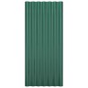 Panneaux de toit 12 pcs Acier enduit de poudre Vert 80x36 cm 