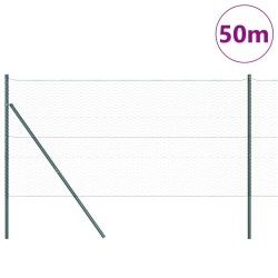Clôture Hexagonale Grise 1x50 m Acier 