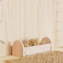 Mangeoire à foin pour lapins 28x10x10 cm bois massif de sapin 