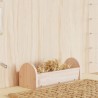 Mangeoire à foin pour lapins 28x10x10 cm bois massif de sapin 