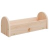 Mangeoire à foin pour lapins 28x10x10 cm bois massif de sapin 