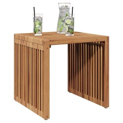 Table d'appoint de jardin 45x42,5x45 cm en bois massif de teck 