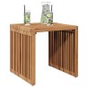 Table d'appoint de jardin 45x42,5x45 cm en bois massif de teck 