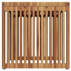 Table d'appoint de jardin 45x42,5x45 cm en bois massif de teck 
