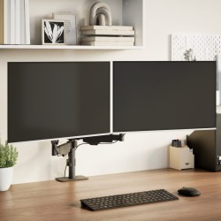 Bras pour moniteur double 27 pouces max ressort à gaz 20 kg 
