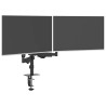 Bras pour moniteur double 27 pouces max ressort à gaz 20 kg 