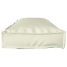 Coussins de palette pour banc - 2 pcs Crème - 120 x 40 x 8 cm - Tissu Oxford 
