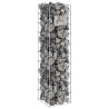Colonne Gabion avec Robinet d'Eau 100x25x25 cm Acier Inoxydable 304 