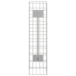 Colonne Gabion avec Robinet d'Eau 100x25x25 cm Acier Inoxydable 304 