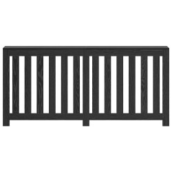 Cache-radiateur Chêne Noir 175x20x82 cm Bois d'ingénierie 