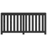 Cache-radiateur Chêne Noir 175x20x82 cm Bois d'ingénierie 