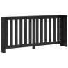 Cache-radiateur Chêne Noir 175x20x82 cm Bois d'ingénierie 
