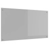 Éclairage de crédence de cuisine Gris clair 110x60x0,6 cm Verre trempé 