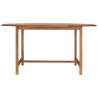 Table de jardin 150x150x75 cm Bois de teck solide 