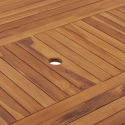 Table de jardin 150x150x75 cm Bois de teck solide 