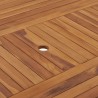 Table de jardin 150x150x75 cm Bois de teck solide 