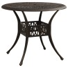 Table de jardin Bronze 90x90x74 cm Aluminium coulé 