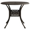 Table de jardin Bronze 90x90x74 cm Aluminium coulé 