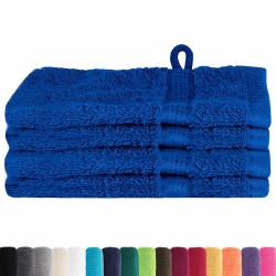 Gants de toilette 4 pcs Bleu 15 x 21 cm Coton 