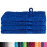 Gants de toilette 4 pcs Bleu 15 x 21 cm Coton 