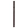 Supports de étagère flottante 12 pcs Marron Ø10 x 170 mm Acier 