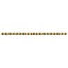 Auvent Valance pour cadre de 4,5 m, vert et jaune, dimensions 4,3x0,2 m. 