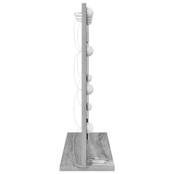 Miroir de vanity avec lumières LED Gris Sonoma 60x55x18 cm 