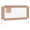 Barrière de sécurité de lit d'enfant Taupe 120x25 cm Tissu 