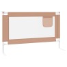 Barrière de sécurité de lit d'enfant Taupe 120x25 cm Tissu 
