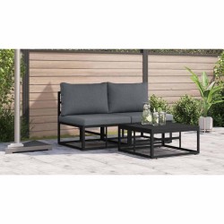 Ensembles de meubles d'extérieur 2 pcs Noir et anthracite 