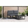 Ensembles de meubles d'extérieur 2 pcs Noir et anthracite 