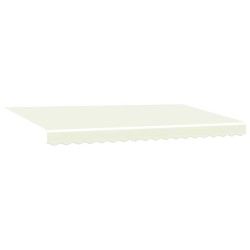 Store avec Store Crème 350 x 200 x 120 cm Tissu, Métal 