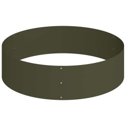 Planteur en métal Acier / Vert olive Acier enduit de poudre 