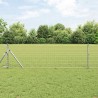 Clôture Euro avec 7 poteaux 0,4 x 10 m en acier galvanisé 