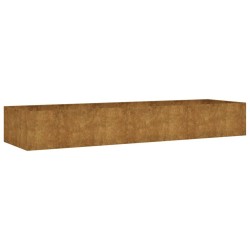 Lit surélevé de jardin 280x80x40 cm acier corten 