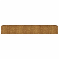Lit surélevé de jardin 280x80x40 cm acier corten 