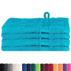 Gants de toilette 4 pcs Turquoise 15 x 21 cm Coton 