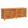 Boîte de rangement de jardin persiennes 150x50x56cm bois acacia 