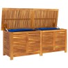 Boîte de rangement de jardin persiennes 150x50x56cm bois acacia 