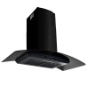 Hotte murale Acier inoxydable 756 m³/h 90 cm Noir 