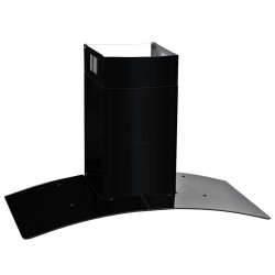 Hotte murale Acier inoxydable 756 m³/h 90 cm Noir 