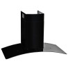 Hotte murale Acier inoxydable 756 m³/h 90 cm Noir 