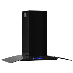 Hotte murale Acier inoxydable 756 m³/h 90 cm Noir 