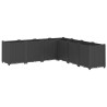 Jardinière noir 160x160x53 cm polypropylène 