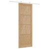 Porte coulissante avec ensemble quincaillerie 83x232 cm en bois massif de pin 