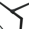 Paroi de douche Noir 140x195 cm Verre ESG demi-dépoli 